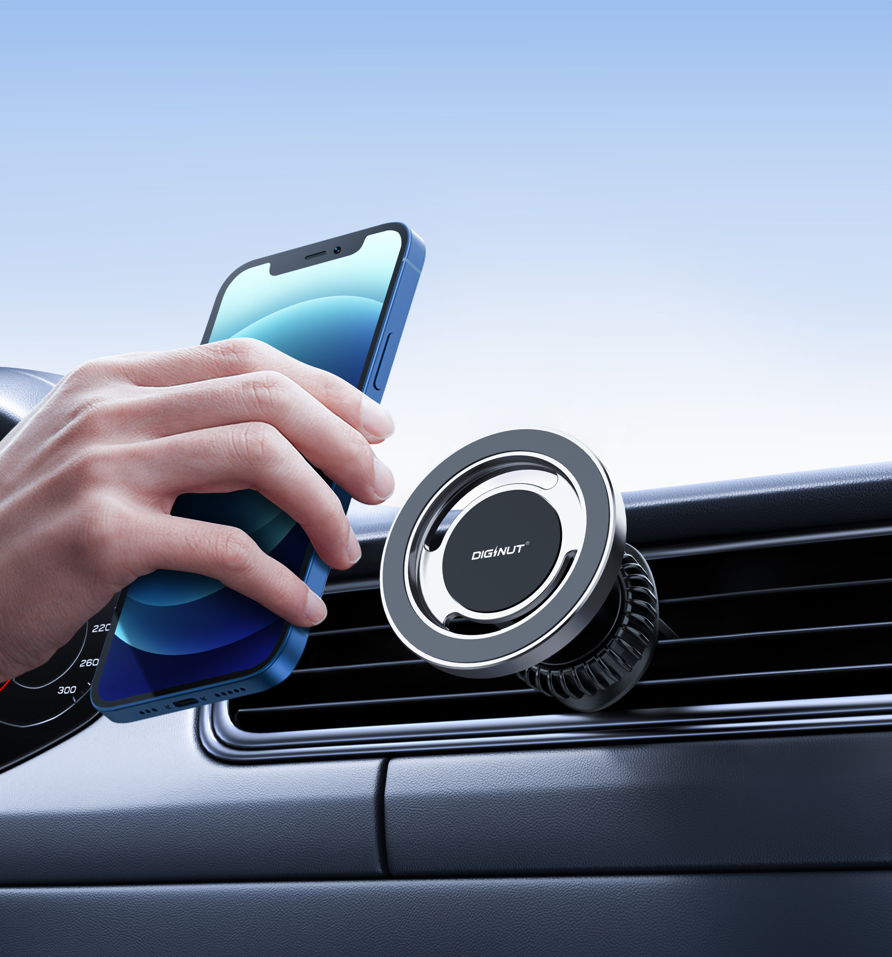 Gadget Mix Diginut CH-27 Aircon Vent Magnetic Car Holder Gray