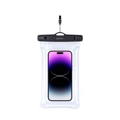 Gadget MIX Diginut WB-01 Waterproof Phone Pouch Transparent/ BPA-FREE/  8-inch IPX8 Certified Waterproof