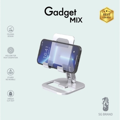 Gadget MIX DIGINUT ZJ15 Aluminum Foldable Phone Stand/ Foldable Storage/ Angle& Height adjustable
