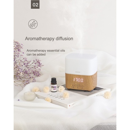 Gadget MIX DIGINUT - H12-PRO Aroma Diffuser With Clock Alarm 300ML/LED indicator/ Adjustable spray mode香薰机 时钟 闹钟加湿器
