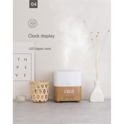 Gadget MIX DIGINUT - H12-PRO Aroma Diffuser With Clock Alarm 300ML/LED indicator/ Adjustable spray mode香薰机 时钟 闹钟加湿器