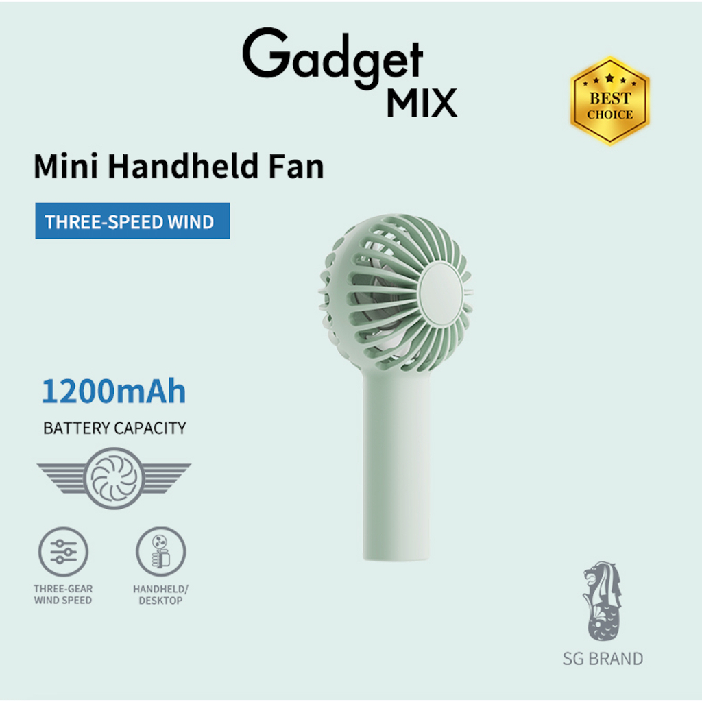 Gadget MIX CL-35 Mini Handheld Fan/ Multifunctional Small Fan/ Handheld/desktop Dual Purpose/ 3Gear Wind Speed/ Lanyard