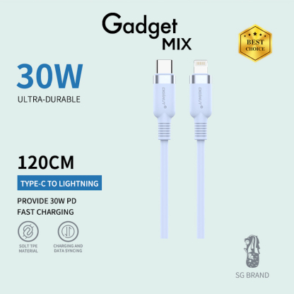 Gadget MIX Diginut BC-1223 Type-C To Type-C/ Type-C To iOS Data Cable 1.2M/ Support Data Transmission/ Soft Feel