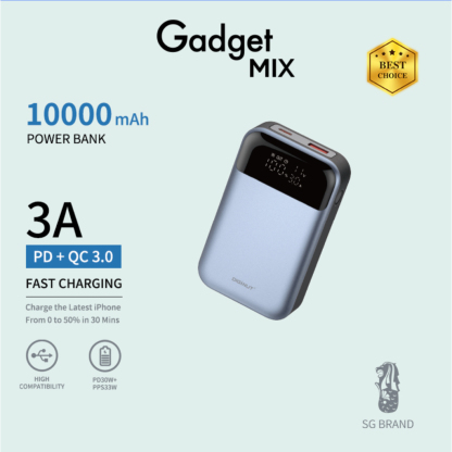 Gadget MIX P-33 10000mAh PD30W+PPS33W+22.5W Super Mini Powerbank/ Support PD3.0, PPS, QC3.0/ Compact And Portable