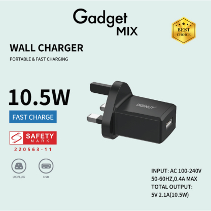Gadget MIX Diginut Charger Collection/USB Fast Charging/iP 18-66W PD Charger/QC3.0 Smart Quick Charge/Wall Plug