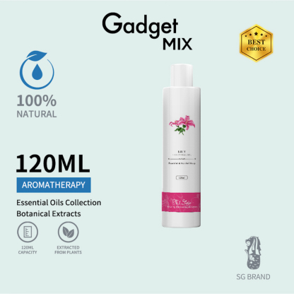 Gadget MIX DIGINUT Essential Oils Collection/120ml Aromatherapy/100% Natural Botanical Extracts/Water Soluble