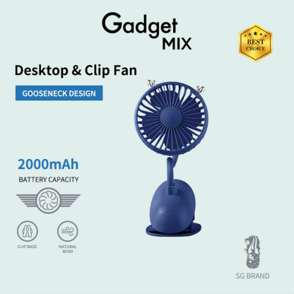 Gadget MIX Diginut Portable Fan Collection/Mini Size/Rechargeable/USB Charging Stand Fan/Handheld Neck Fan/Clip Fan/Gift