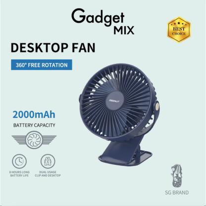 Gadget MIX Diginut Portable Fan Collection/Mini Size/Rechargeable/USB Charging Stand Fan/Handheld Neck Fan/Clip Fan/Gift