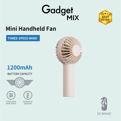 Gadget MIX Diginut Portable Fan Collection/Mini Size/Rechargeable/USB Charging Stand Fan/Handheld Neck Fan/Clip Fan/Gift