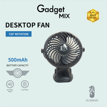 Gadget MIX Diginut Portable Fan Collection/Mini Size/Rechargeable/USB Charging Stand Fan/Handheld Neck Fan/Clip Fan/Gift