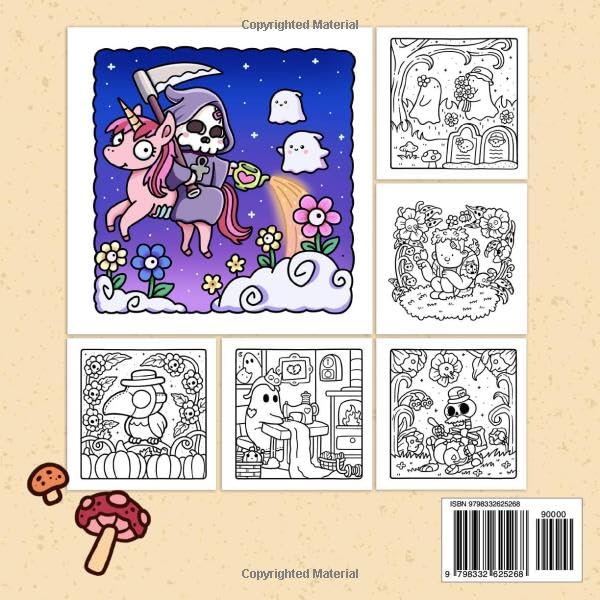 Spooky Cute Coloring Book