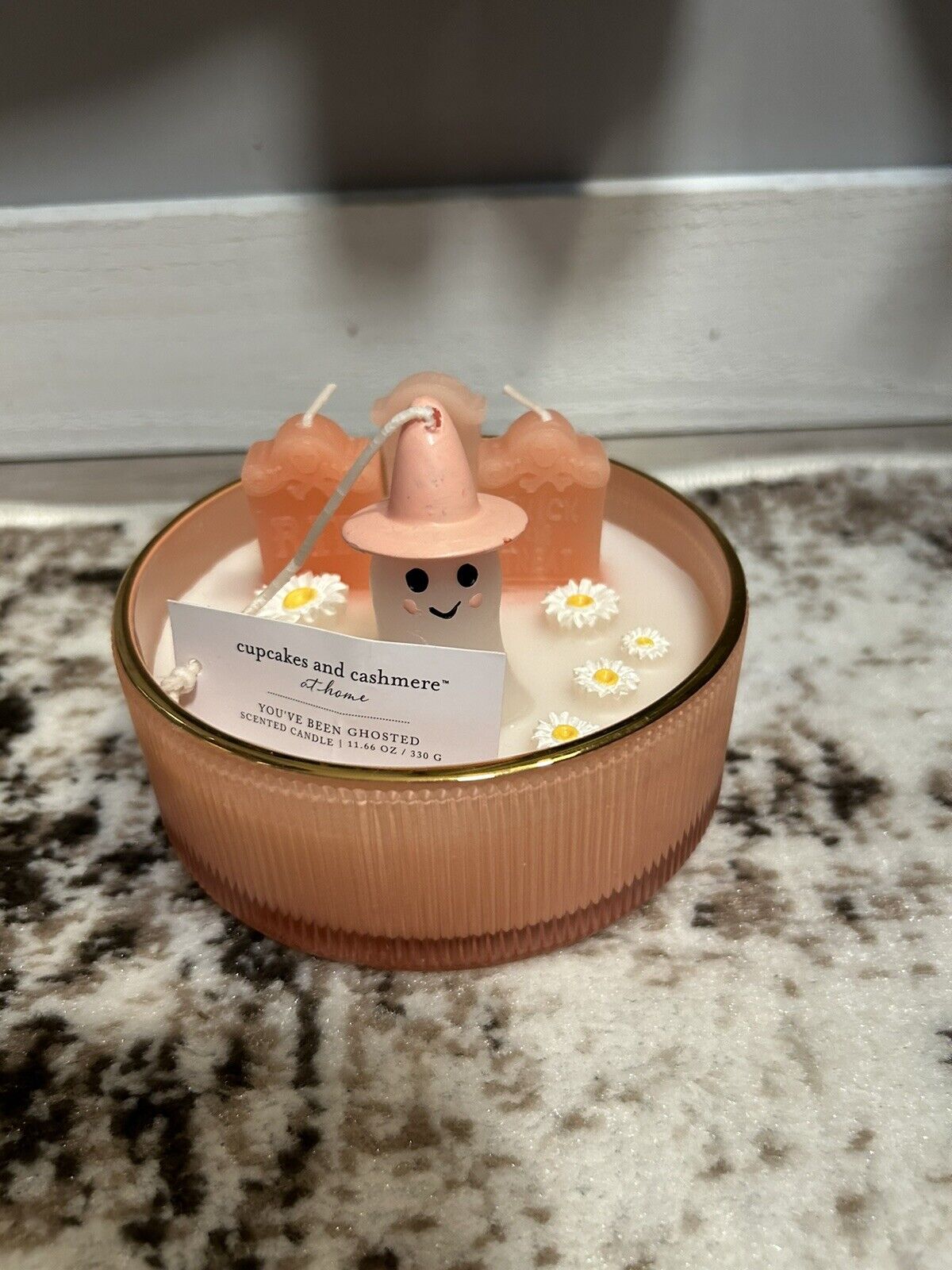 Pink Ghost Candle YOU’VE BEEN GHOSTED VIRAL Cupcakes and cashmere