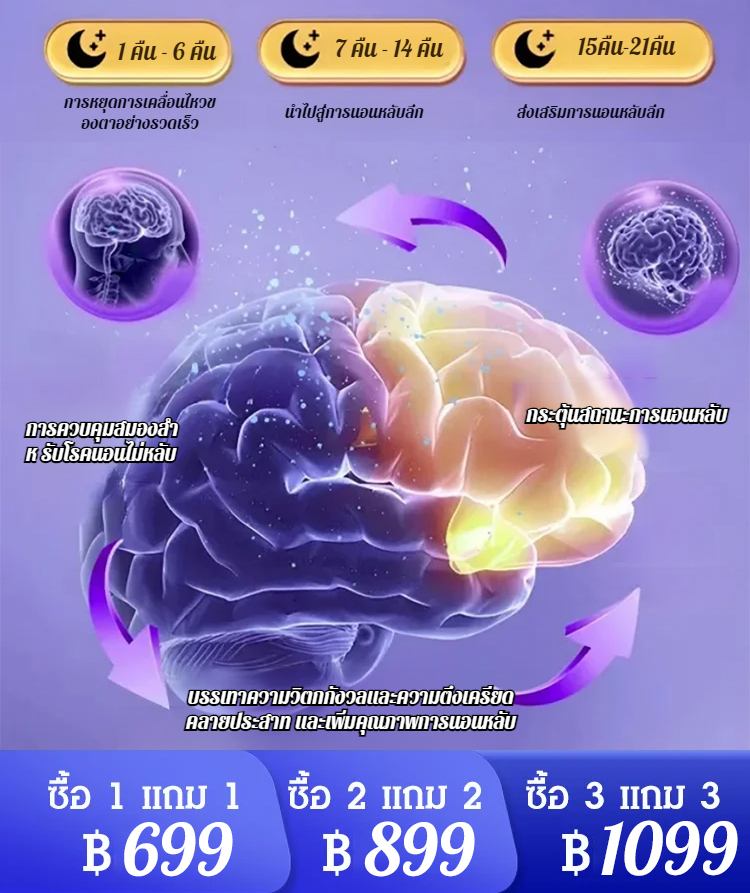 สเปรย์ลาเวนเดอร์สลีปช่วยให้จิตใจและร่างกายผ่อนคลายและคลายความวิตกกังวล