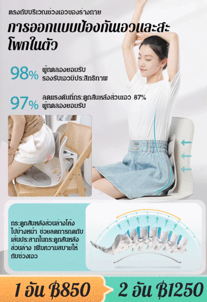 เบาะรองนั่งปรับท่านั่งจากญี่ปุ่น