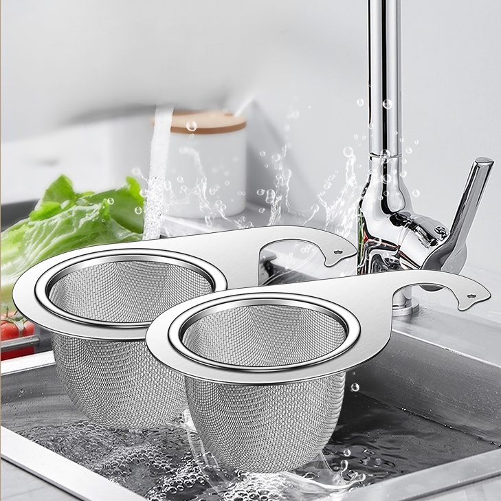 ตะกร้าสะเด็ดน้ำสแตนเลสรูปหงส์แบบตาข่ายละเอียด