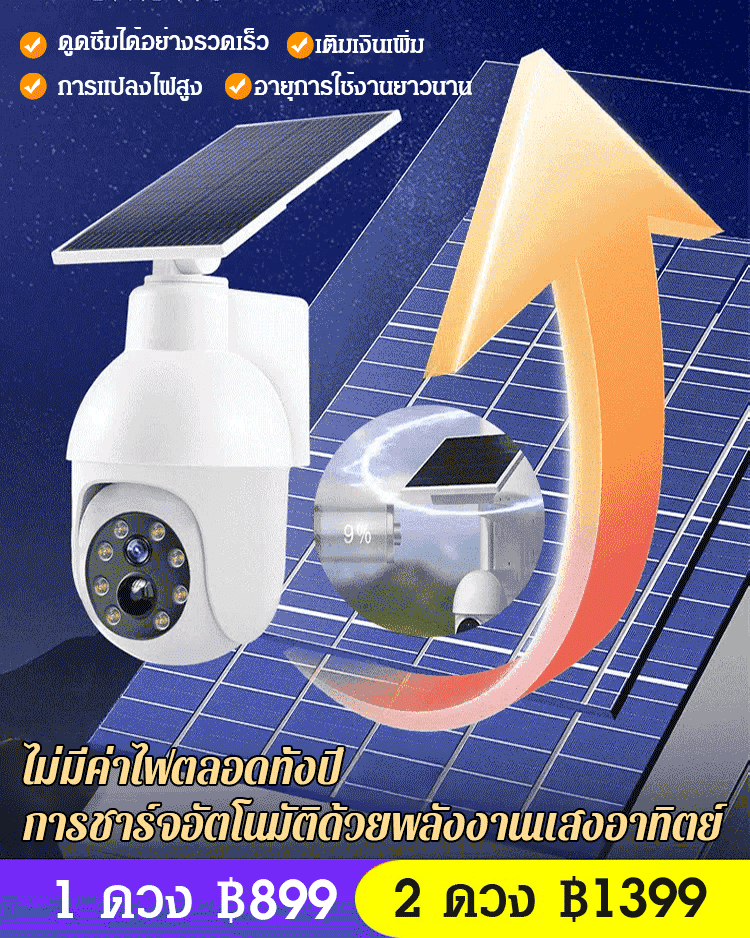 ไฟถนนจำลองกล้องวงจรปิด
