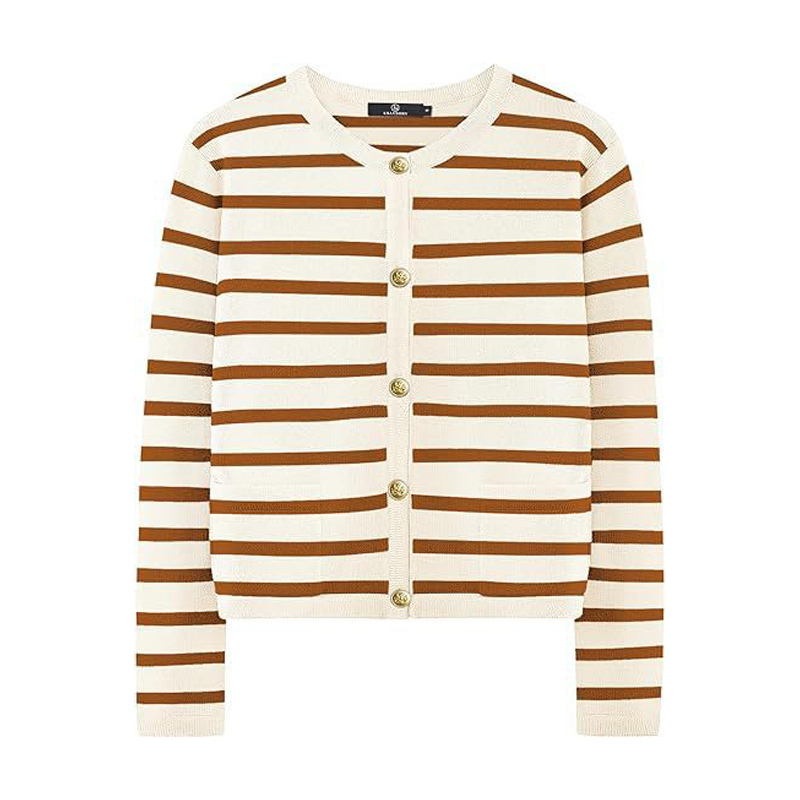 เสื้อคาร์ดิแกนคอกลมสไตล์ชาแนล