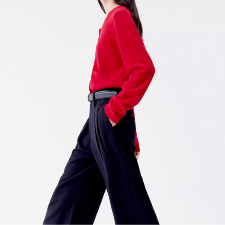 เสื้อคาร์ดิแกนคอกลมสไตล์ชาแนล