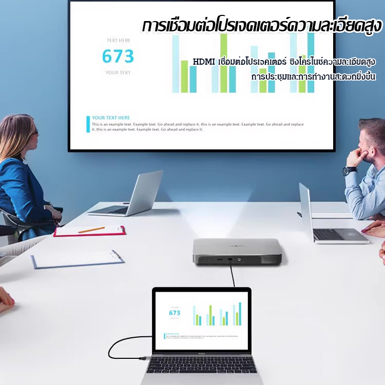 สายเชื่อมต่อหน้าจอมือถือและแท็บเล็ตเข้าทีวี แบบ4 K