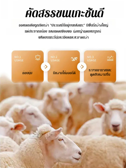 ปลอกขาแคชเมียร์ยาวพิเศษอบอุ่น