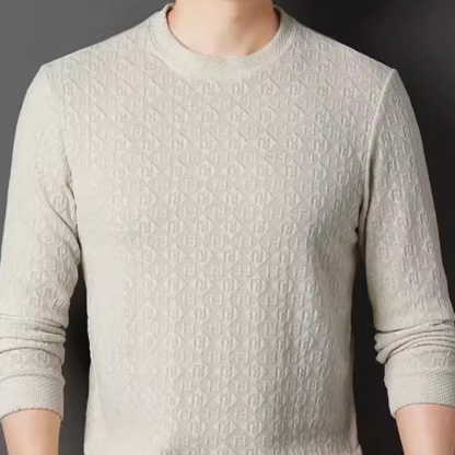 เสื้อทอแจ็คการ์ดลำลองระดับพรีเมี่ยมของผู้ชาย