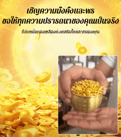 【ยอดนิยมใน TikTok】โถมหาสมบัตินำโชคพร้อมเหรียญทอง