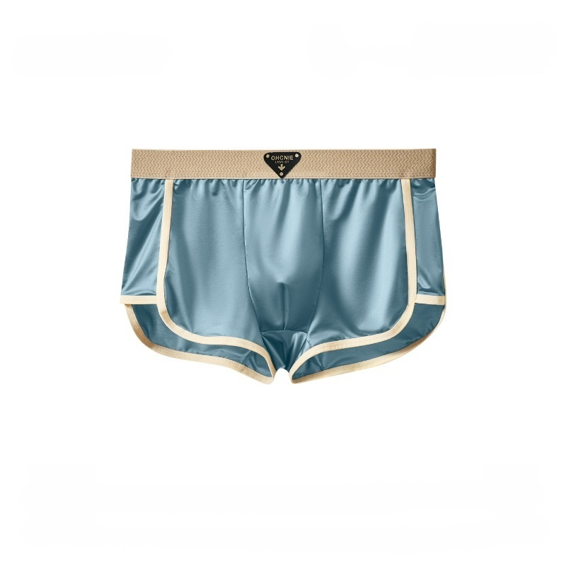 【ป้องกันแบคทีเรียแบบ 10A 】กางเกงในผู้ชายหม่อนไหม ระดับไฮเอนด์