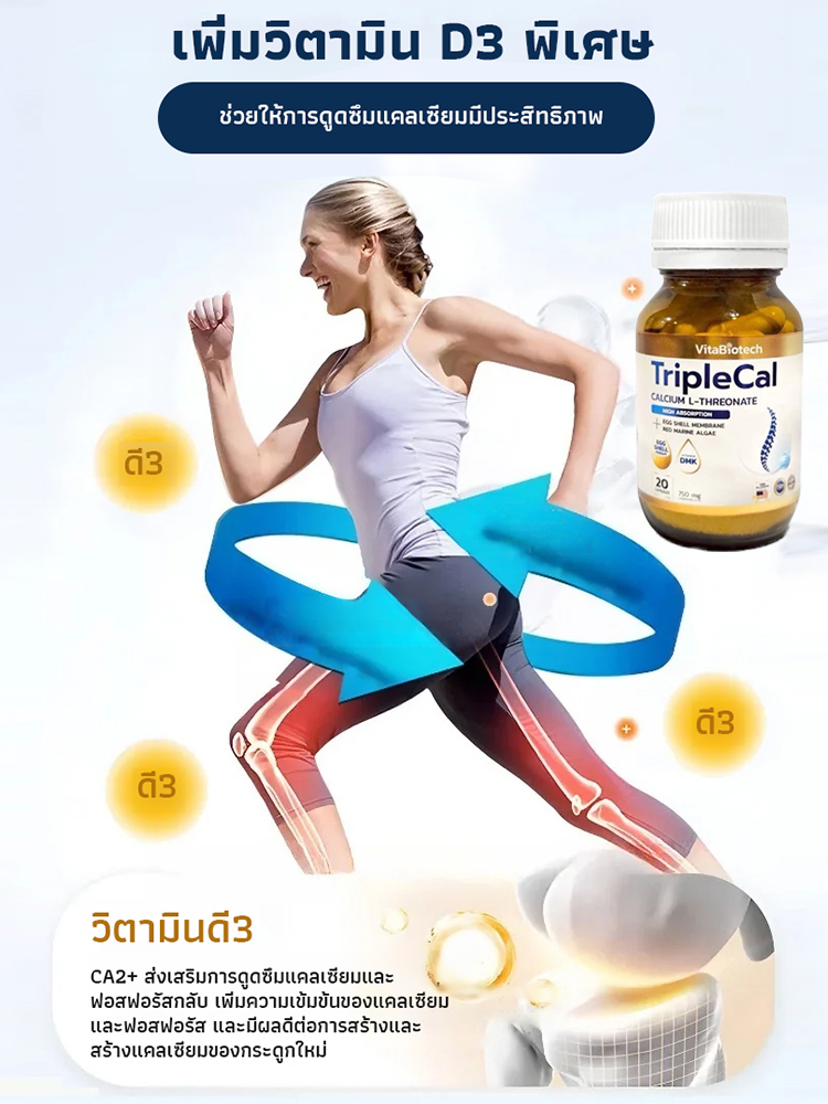 กลูโคซามีน คอนโดรอิติน และแคลเซียม 