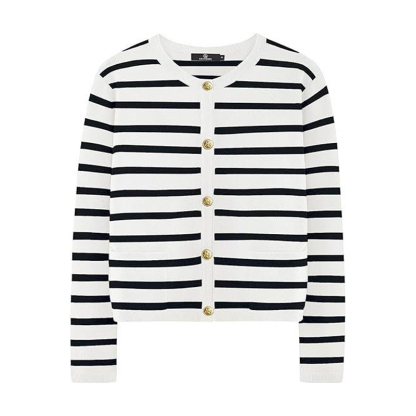 เสื้อคาร์ดิแกนคอกลมสไตล์ชาแนล