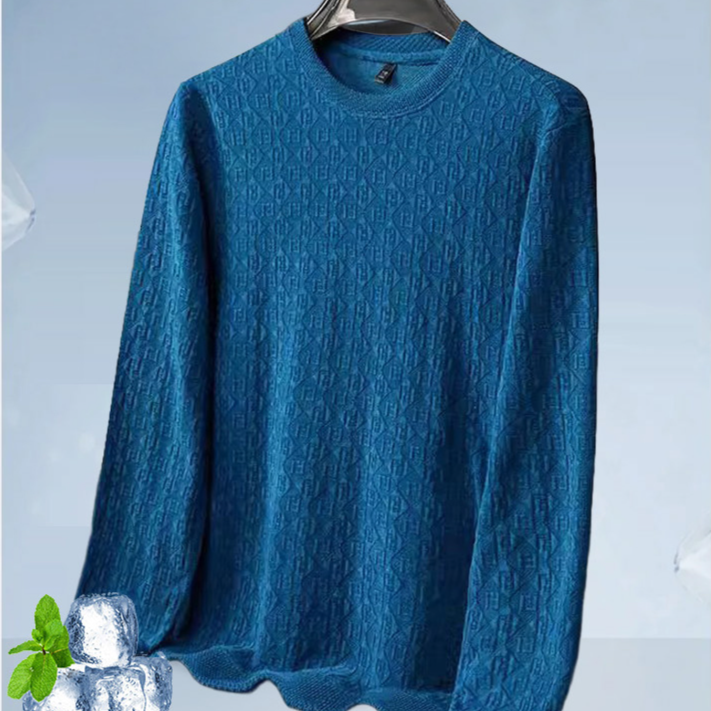 เสื้อทอแจ็คการ์ดลำลองระดับพรีเมี่ยมของผู้ชาย