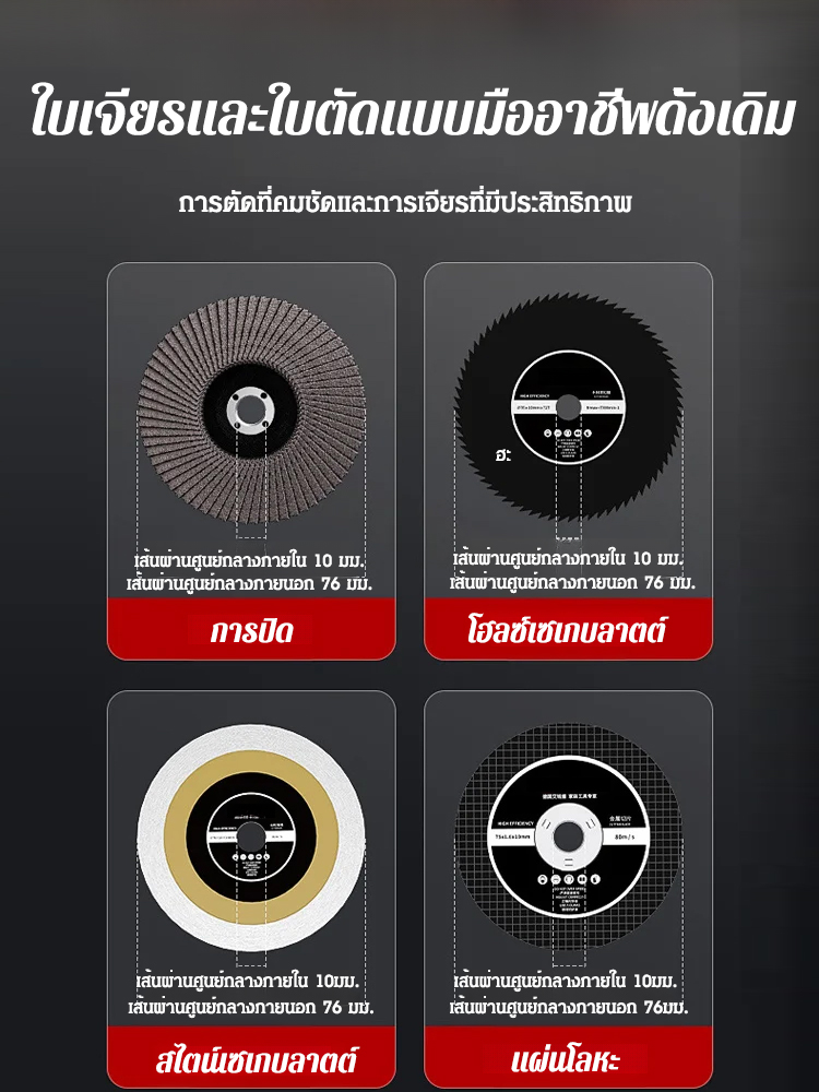 【จอดิจิตอลอัจฉริยะ】เครื่องเจียรอเนกประสงค์จากเยอรมัน