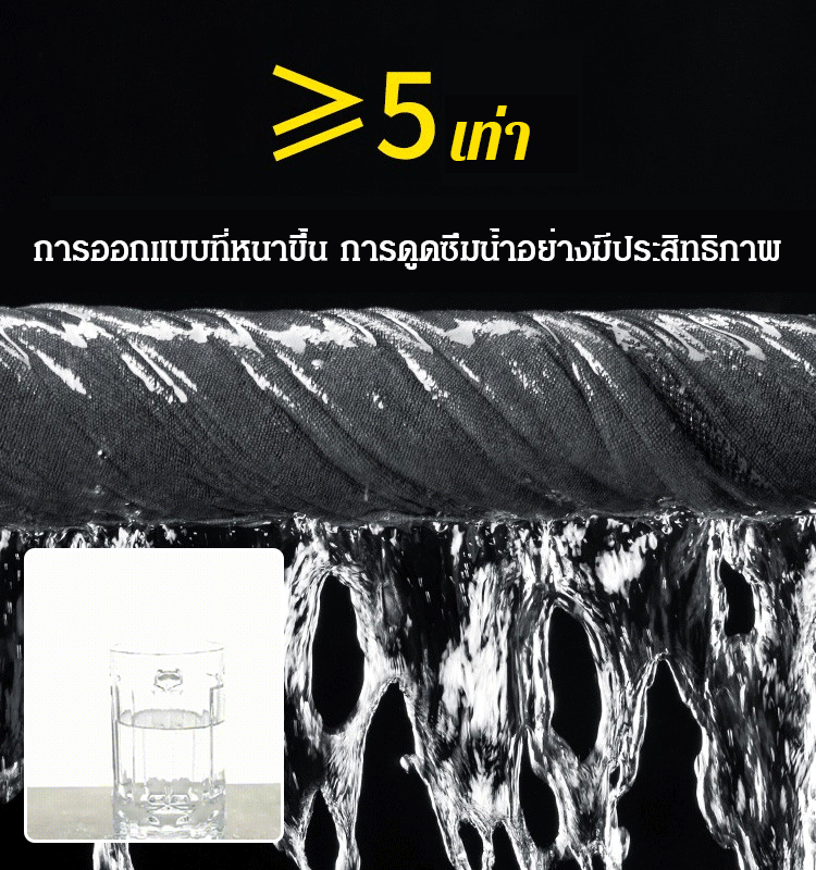 ผ้าเช็ดรถผ้าชามัวร์สองด้าน ซับน้ำ ไม่ทิ้งรอย