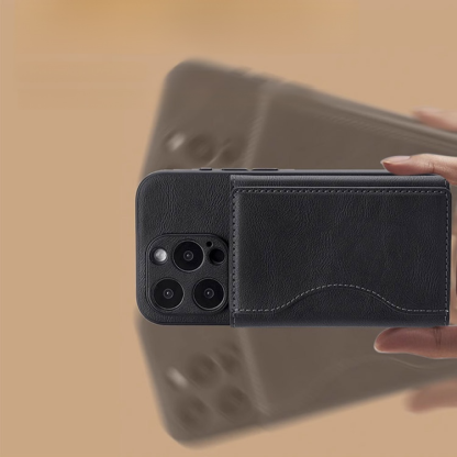 กระเป๋าสตางค์แม่เหล็กติดโทรศัพท์ ใช้เป็นที่วางมือถือได้ พับ 3 ตอน Magsafe 