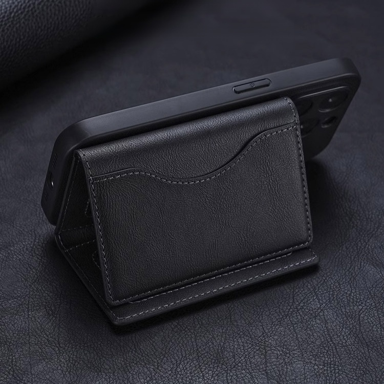 กระเป๋าสตางค์แม่เหล็กติดโทรศัพท์ ใช้เป็นที่วางมือถือได้ พับ 3 ตอน Magsafe 