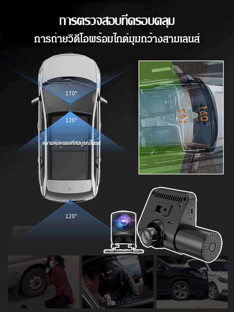 เครื่องบันทึกติดรถยนต์แบบเอชดี