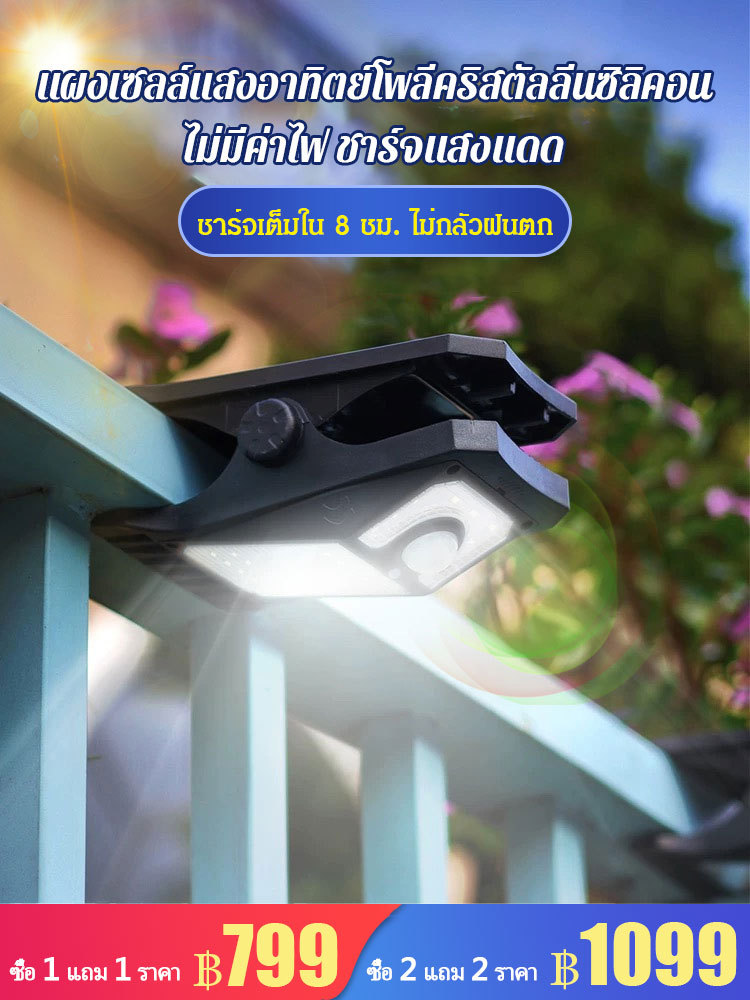 ไฟโซล่าเซลล์แบบหนีบ