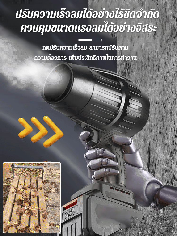 【เกรดอุตสาหกรรม】เครื่องเป่าลมไร้สายกำลังสูงพิเศษ
