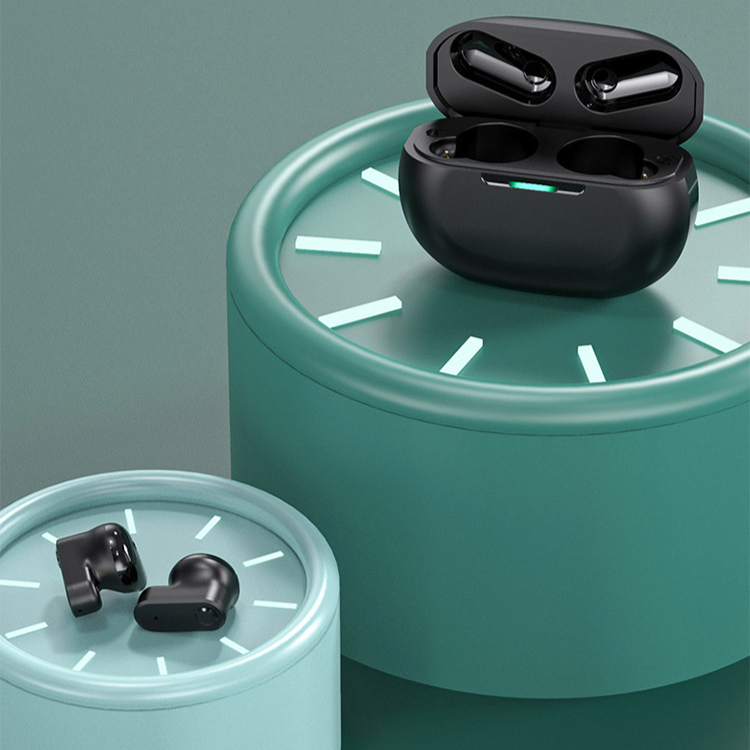 หูฟังบลูทูธ TWS ลดเสียงรบกวน แบบกึ่งอินเอียร์ ด้ามจับสั้น