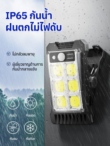 【10 ปี 0 หน่วยไฟฟ้า】ไฟสวนพลังงานแสงอาทิตย์สว่างเจิดจ้า