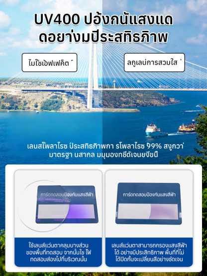 แว่นกันแดดโพลาไรซ์แฟชั่น