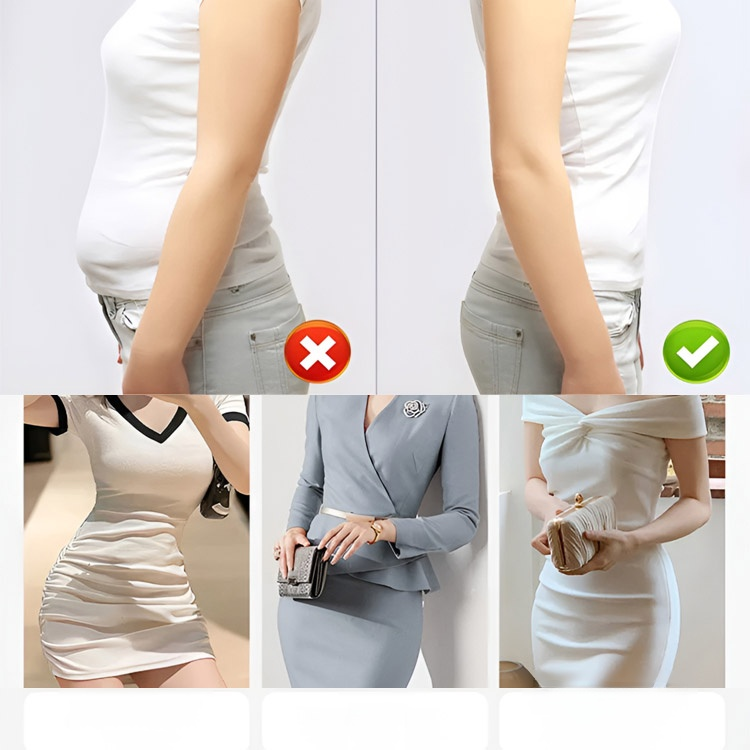 กางเกงควบคุมหน้าท้องผู้หญิง ชุดชั้นในเก็บหน้าท้องลูกไม้ไหมน้ำแข็ง 2 ชั้นไร้รอยต่อ