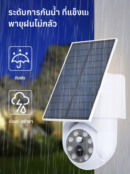 【ไฟส่องสว่างฟรี】ไฟโซล่าเซลล์สำหรับกล้องวงจรปิด