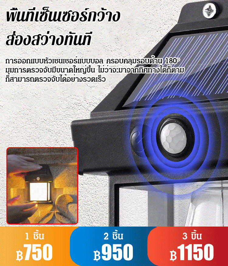 ไฟสวน LED พลังงานแสงอาทิตย์ใช้ในกลางแจ้งได้