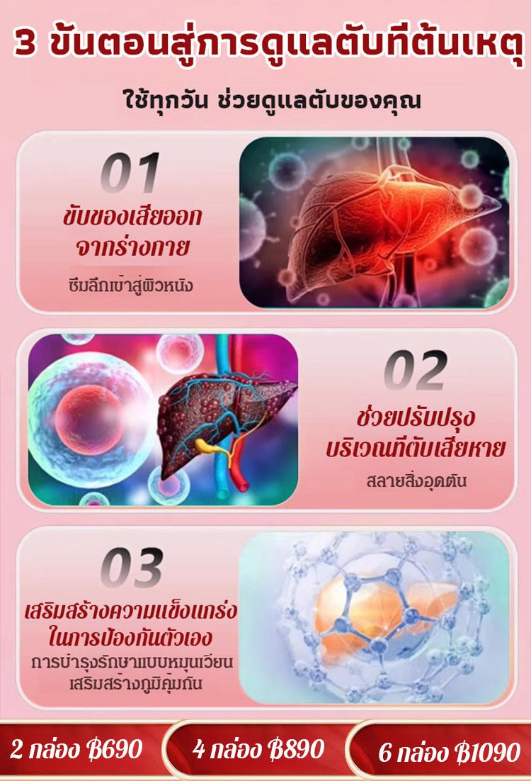 【รุ่นทรงพลัง!】แผ่นแปะบำรุงตับด้วยสารสกัดจากมิลค์ทิสเทิลและส้มมือ