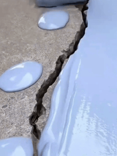 【ป้องกันการแตกร้าวจากความร้อนสูง】สีทากันน้ำสำหรับหลังคาแบบน้ำ