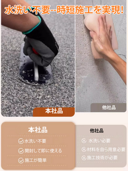 天然石洗い出し樹脂舗装塗料