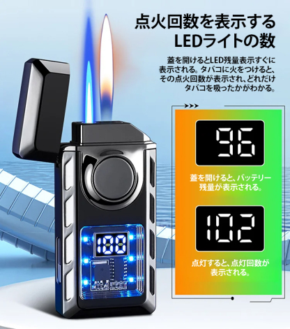 音声制御スマート防風ライター