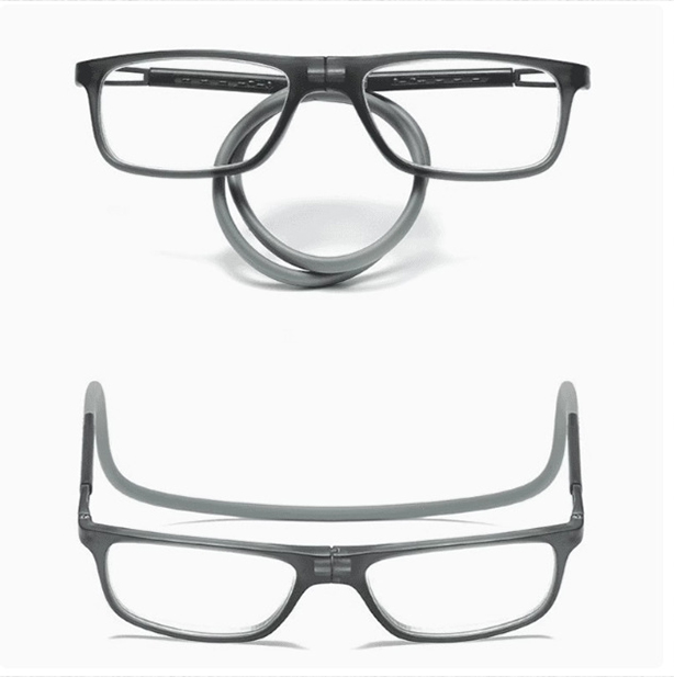 マグネット式首掛け老眼鏡