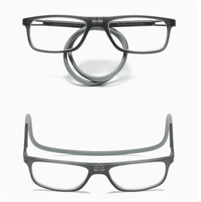 マグネット式首掛け老眼鏡