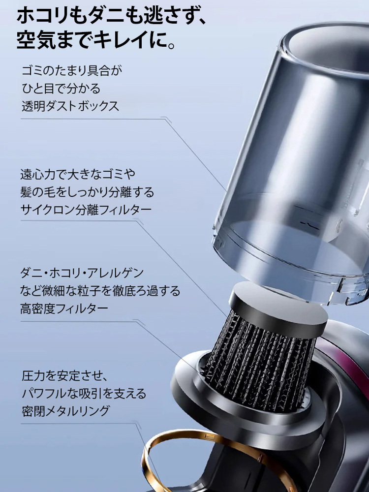 コードレス布団クリーナー